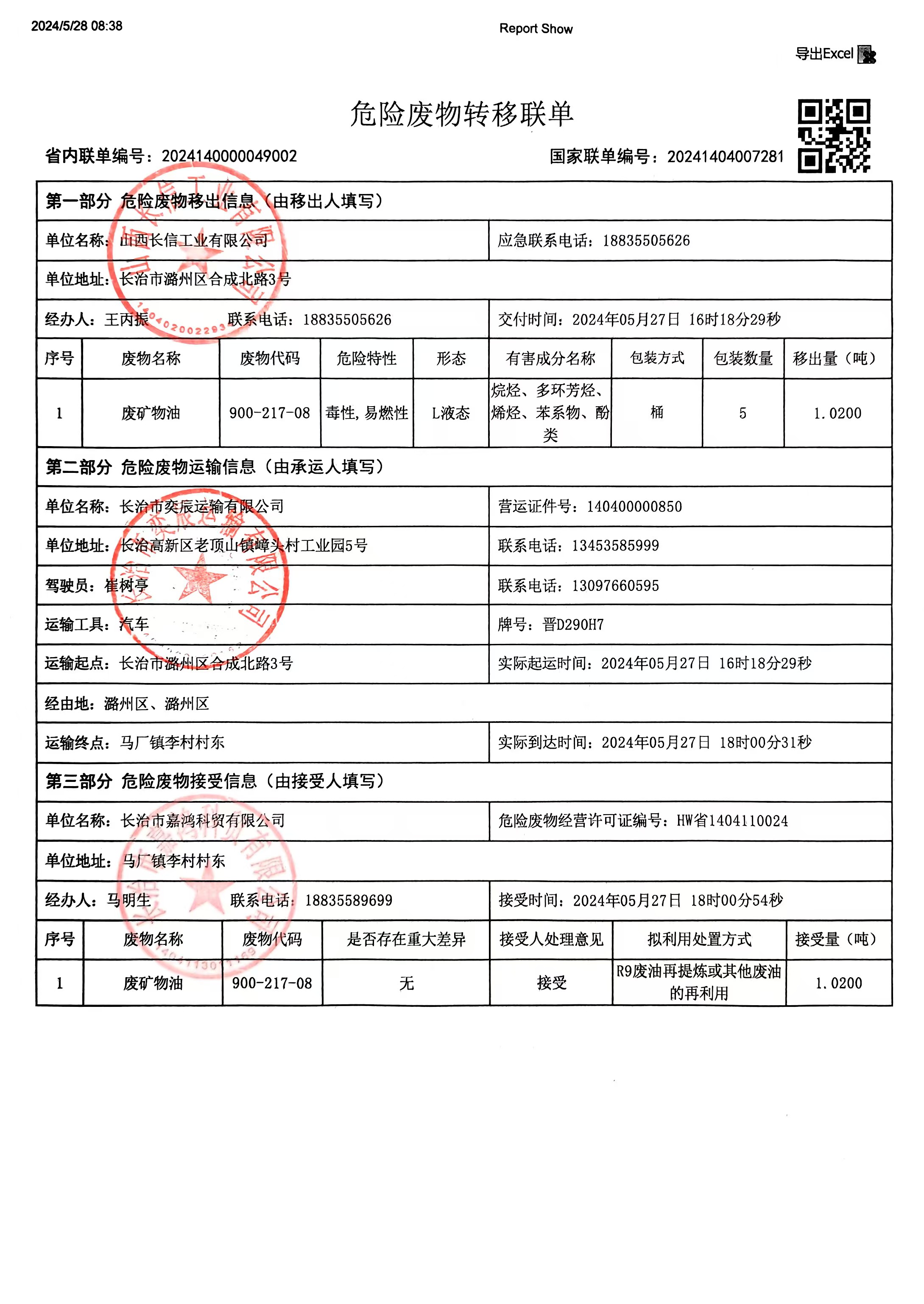 危險廢物轉移聯單（廢礦物油）.jpg